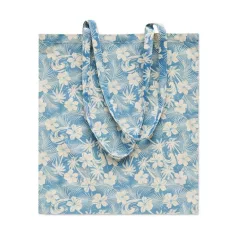 Pamutvászon bevásárlótáska hosszú fülekke