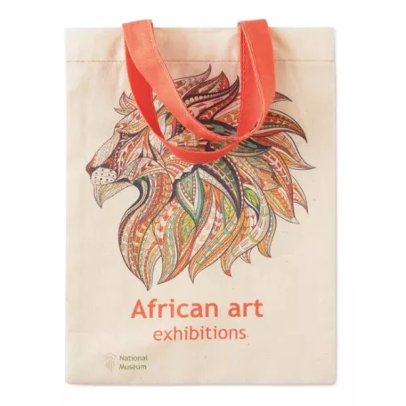 Pamutvászon táska rövid fülekkel 