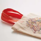 Pamutvászon táska rövid fülekkel 