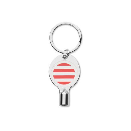 Szelepállító funkcióval ellátott kulcstartó