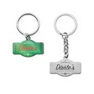 Rozsdamentes acél kulcstartó műgyanta bevonattal