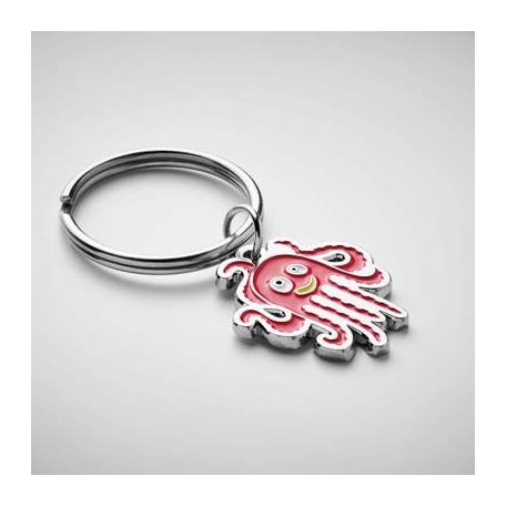 Egyedi formájú bevont cink ötvözet kulcstartó