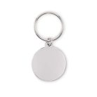 Kerek, vas kulcstartó műgyanta bevonattal