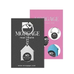 Házikó bevásárló kulcstartó