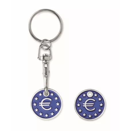 Bevásárlókocsi érme és kulcstartó