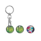 Fém bevásárlókocsi érme