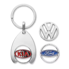   Patkó alakú bevásárló kulcstartó / bevásárlókocsi érme