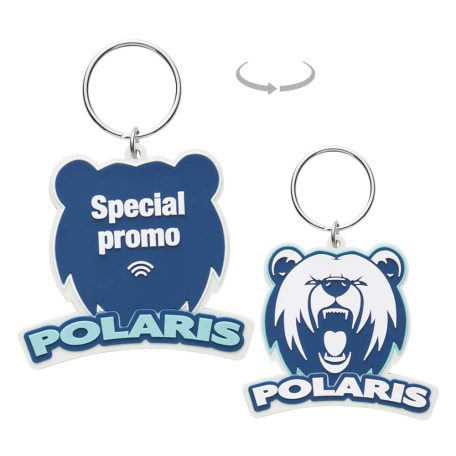 Egyedi PVC gumi NFC kulcstartó