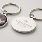 Kerek, vas NFC kulcstartó műgyanta bevonattal