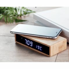   MORO vezeték nélküli töltő ébresztőórával és hőmérséklet kijelzővel