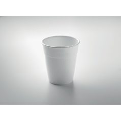 ORIA fehér műanyag pohár, 3,5dl