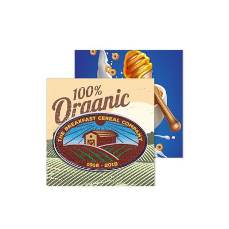 Egyedi formájú vas jelvény, 4 szín kolor nyomtatással