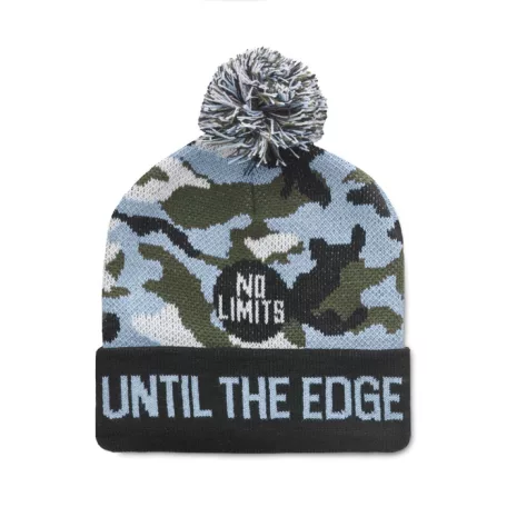 Jacquard mandzsettás kötött sapka