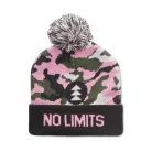 Jacquard mandzsettás kötött sapka