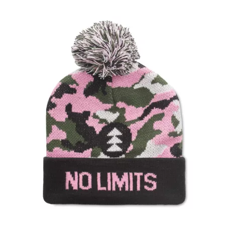 Jacquard mandzsettás kötött sapka