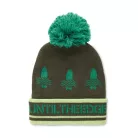 Jacquard mandzsettás kötött sapka