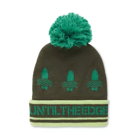 Jacquard mandzsettás kötött sapka