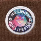 Jacquard mandzsettás kötött sapka