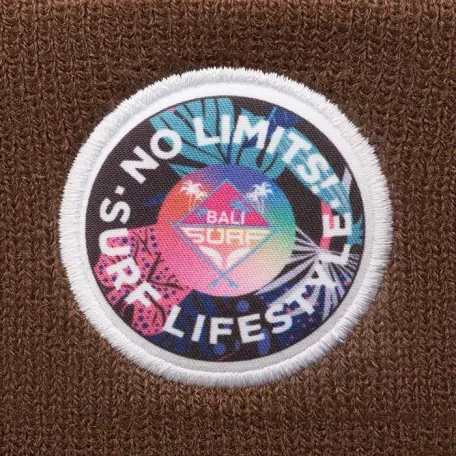 Jacquard mandzsettás kötött sapka