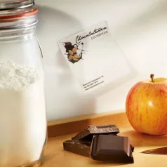   Négyzet alakú nyomtatott öntapadós jegyzettömb (EU-ban gyártva)