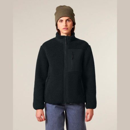 Brooker uniszex, laza szabású sherpa dzseki