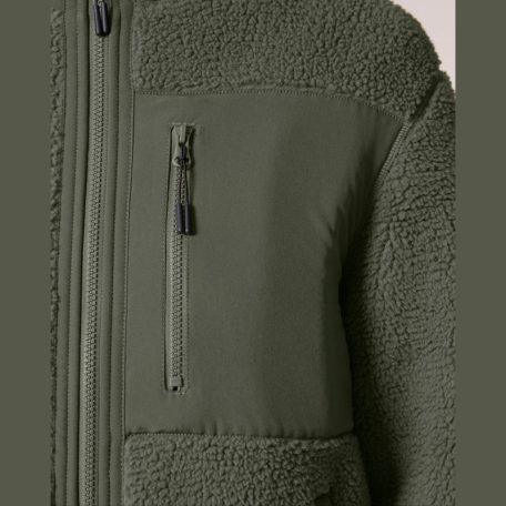 Brooker uniszex, laza szabású sherpa dzseki