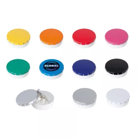 Mentolos cukorka műanyag dobozban