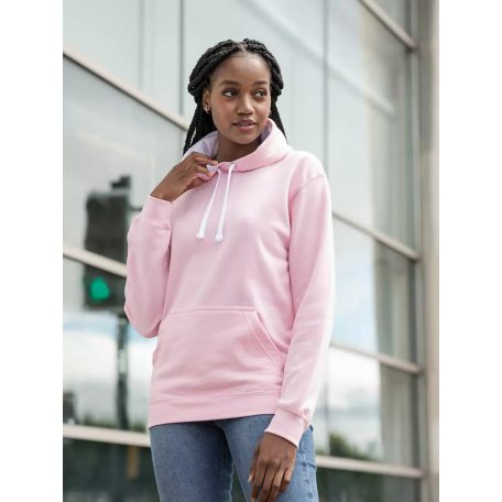 Just Hoods AWJH003 unisex pulóver kontrasztos kapucnival