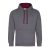 Just Hoods AWJH003 unisex pulóver kontrasztos kapucnival 