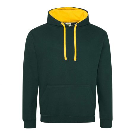 Just Hoods AWJH003 unisex pulóver kontrasztos kapucnival 