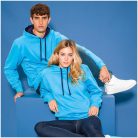 Just Hoods AWJH003 unisex pulóver kontrasztos kapucnival