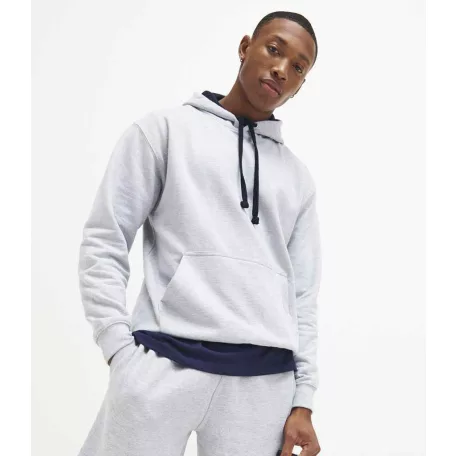 Just Hoods AWJH003 unisex pulóver kontrasztos kapucnival