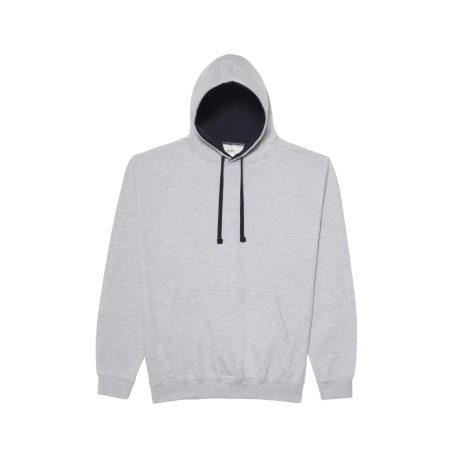 Just Hoods AWJH003 unisex pulóver kontrasztos kapucnival