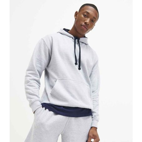 Just Hoods AWJH003 unisex pulóver kontrasztos kapucnival