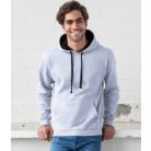 Just Hoods AWJH003 unisex pulóver kontrasztos kapucnival