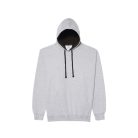 Just Hoods AWJH003 unisex pulóver kontrasztos kapucnival