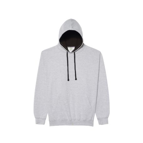Just Hoods AWJH003 unisex pulóver kontrasztos kapucnival