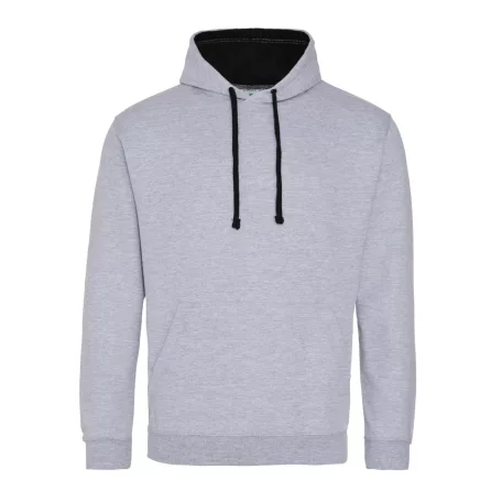 Just Hoods AWJH003 unisex pulóver kontrasztos kapucnival