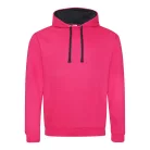 Just Hoods AWJH003 unisex pulóver kontrasztos kapucnival