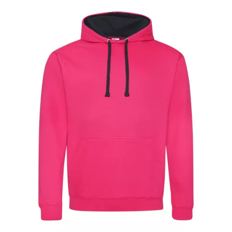 Just Hoods AWJH003 unisex pulóver kontrasztos kapucnival