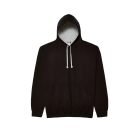 Just Hoods AWJH003 unisex pulóver kontrasztos kapucnival