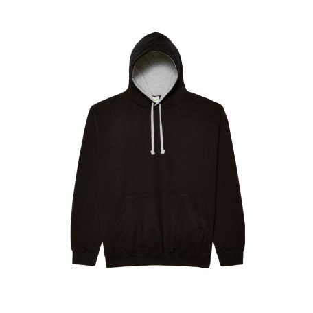 Just Hoods AWJH003 unisex pulóver kontrasztos kapucnival