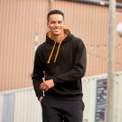 Just Hoods JH003 unisex pulóver kontrasztos kapucnival