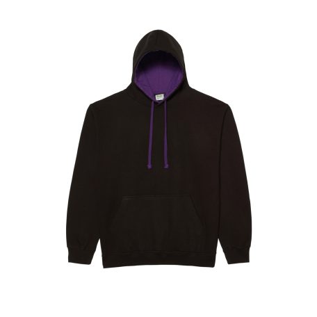 Just Hoods JH003 unisex pulóver kontrasztos kapucnival