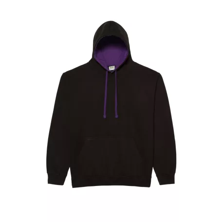 Just Hoods AWJH003 unisex pulóver kontrasztos kapucnival