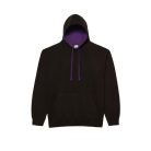 Just Hoods AWJH003 unisex pulóver kontrasztos kapucnival