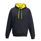 Just Hoods AWJH003 unisex pulóver kontrasztos kapucnival