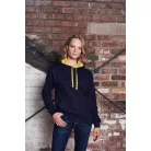 Just Hoods AWJH003 unisex pulóver kontrasztos kapucnival