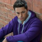 Just Hoods AWJH003 unisex pulóver kontrasztos kapucnival