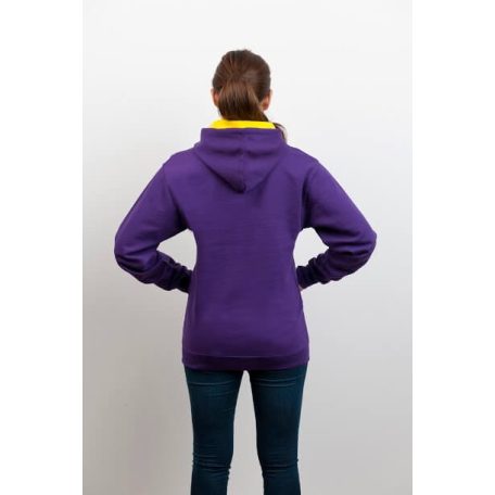 Just Hoods AWJH003 unisex pulóver kontrasztos kapucnival
